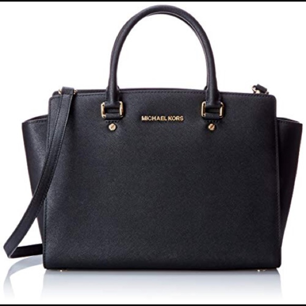 MICHAEL Michael Kors Large Selma Satchel - Black